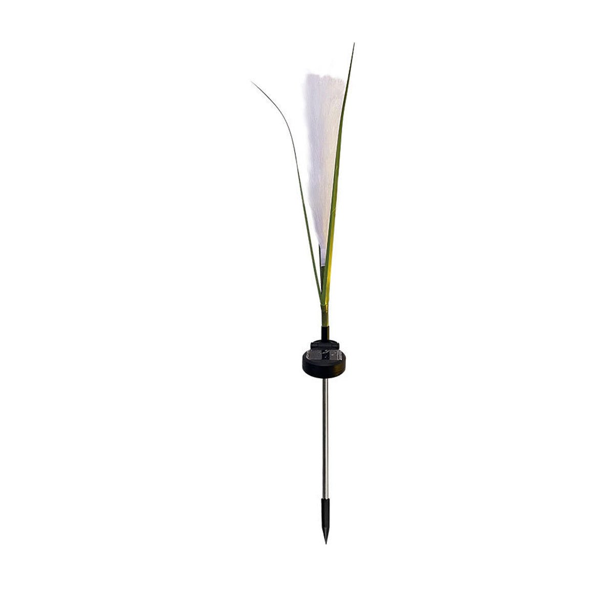10pcs Solar Waterproof Simulated Reed Fiber Optic Outdoor Lawn Lights
