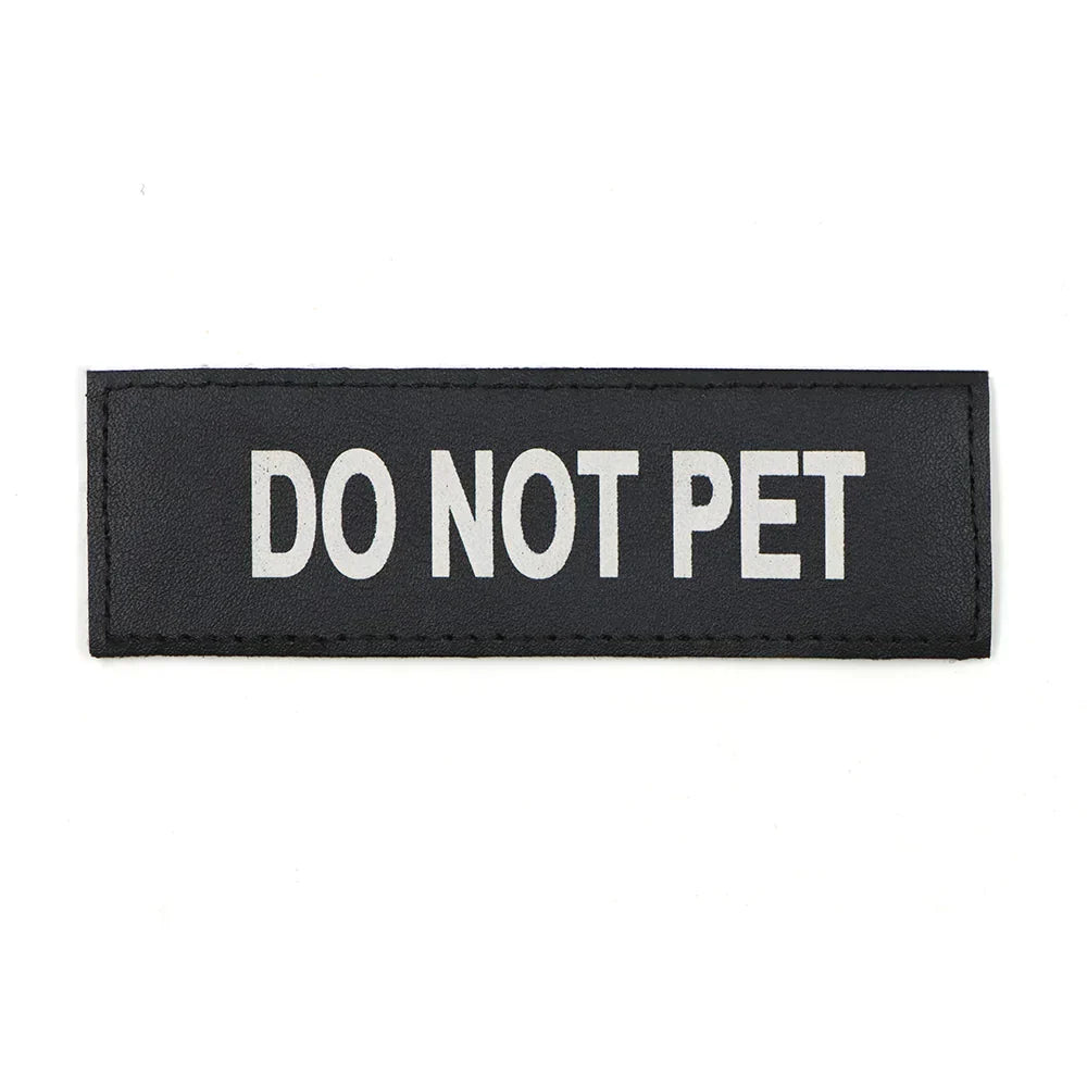 Do Not Pet Patch Velcro Harness Patch For Dogs, Boundary Sign, Training Accessory, Fall 2025