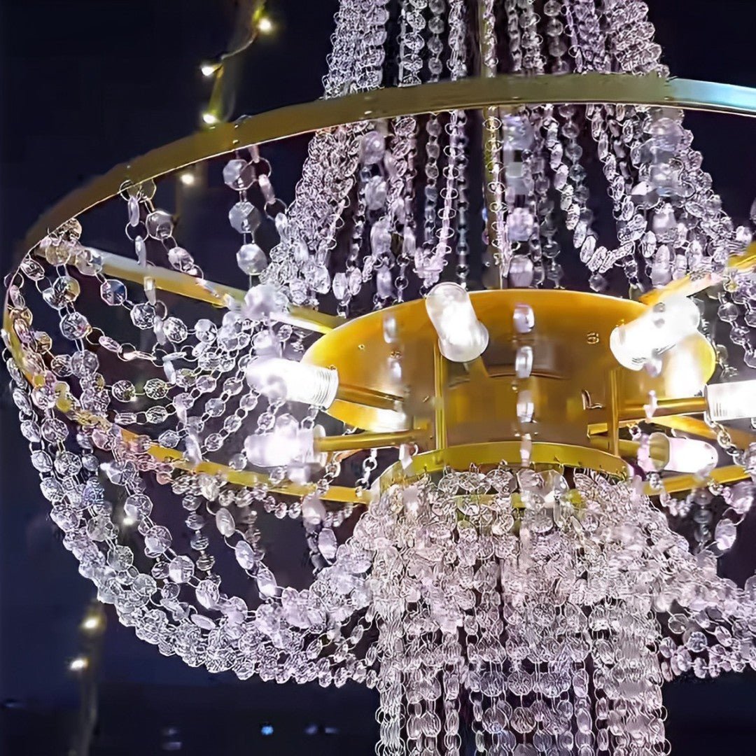 12V Low Voltage Luxury Waterproof Outdoor Crystal Chandeliers