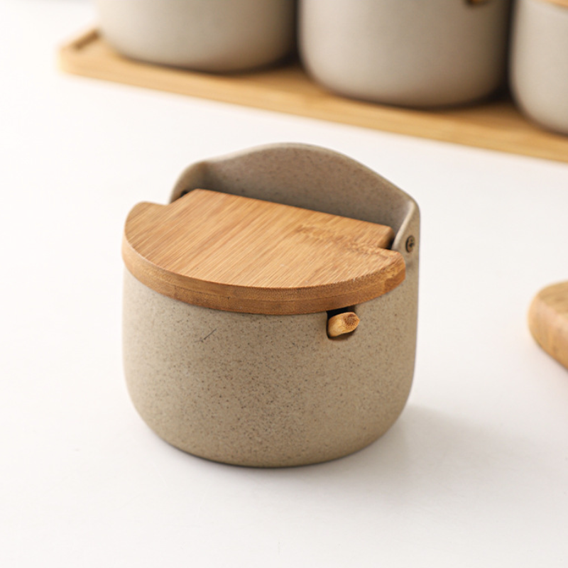 CasaFinesse™ Minimalist Wooden Seasoning Jar