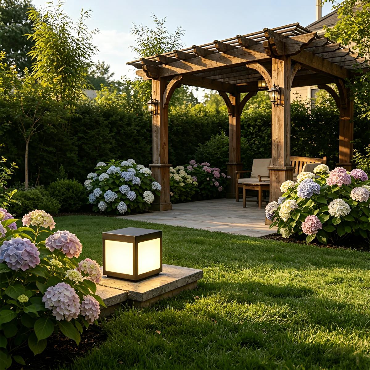Modern Waterproof LED Fence Outdoor Post Cap Light