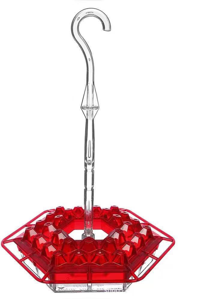 Hummingbird Feeder Ant Proof Outdoor Hanging Perch Hex