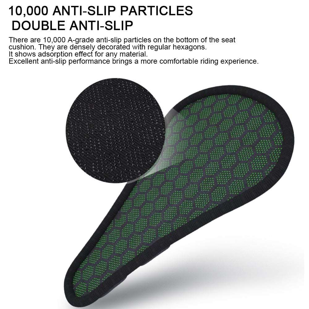 Bike Seat Cushion Anti Slip Shock Absorbing Ergonomic Pad Cycling Accessory Spring 2026 Comfort For Long Rides