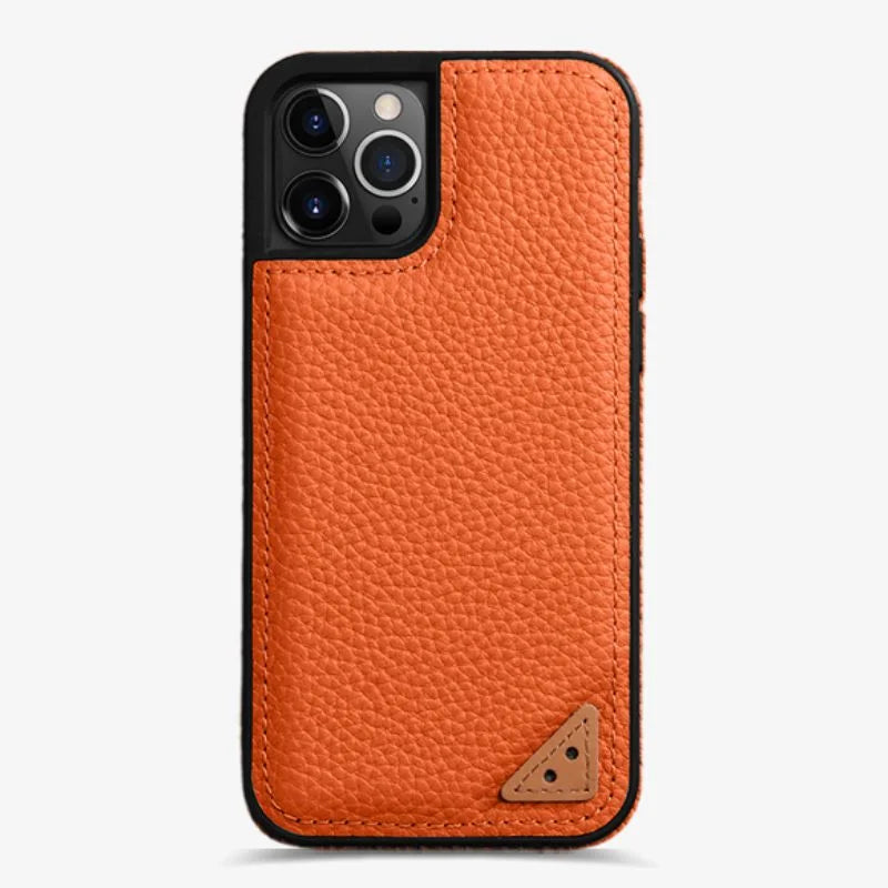 Leather Iphone 13 Case Red Slim Luxury Protective Cover