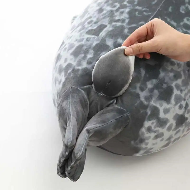 Angry Blob Seal Pillow 3D Plush Toy for Kids, 20CM Cute Sea Lion Gift