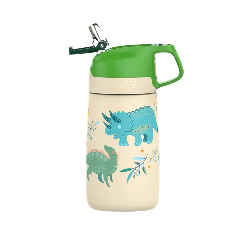 Kids Water Bottle 350ml Vacuum Insulated Thermos Healthy Straw BPA Free Back to School 2025 Hot Cold 24H