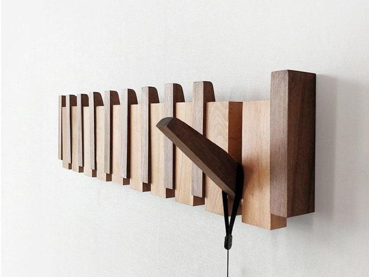 Coat Rack Wall Mounted Handmade Wooden Hallway Organizer Fall 2026 Home Decor Eco Friendly Gift Idea