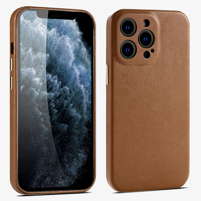IPhone 14 Leather Case Premium Leather Slim Protective