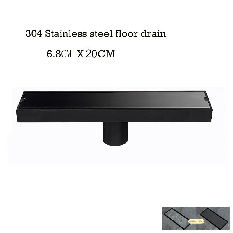 Floor Drain Invisible Square Shower Drain Anti Odor Stainless Steel Easy Clean 2026 Home Renovation Trend