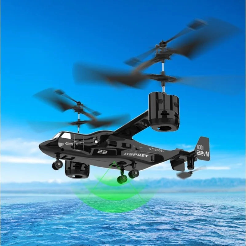 RC Helicopter Drone Altitude Hold Ready To Fly Tiltrotor Style Fall 2025 Gift LED Lights 3D Flips