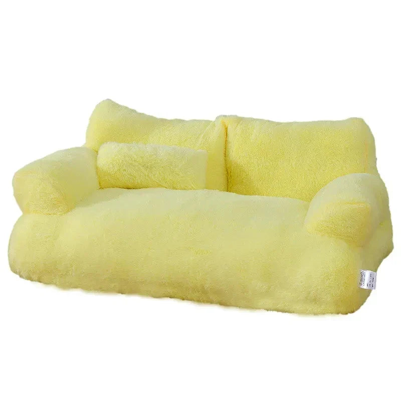 Cat Bed Sofa Style Plush Pet Nest Winter 2025 Cozy Warm Lounger, Safe Snuggle Spot For Small Pets