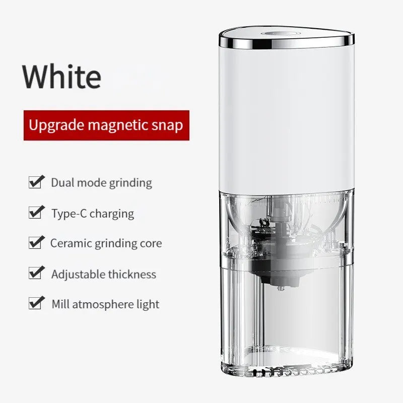 Coffee Grinder USB C Rechargeable Portable Electric Grinder Ceramic Core, Fall 2025 Fresh Home Espresso