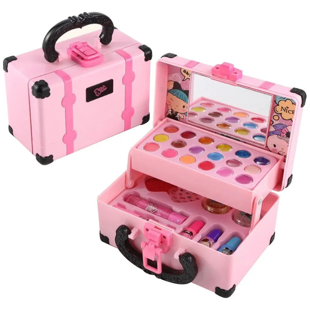 Princess Makeup Play Set for Kids - Safe, Non-Toxic Cosmetic Kit with Lipstick & Eye Shadow