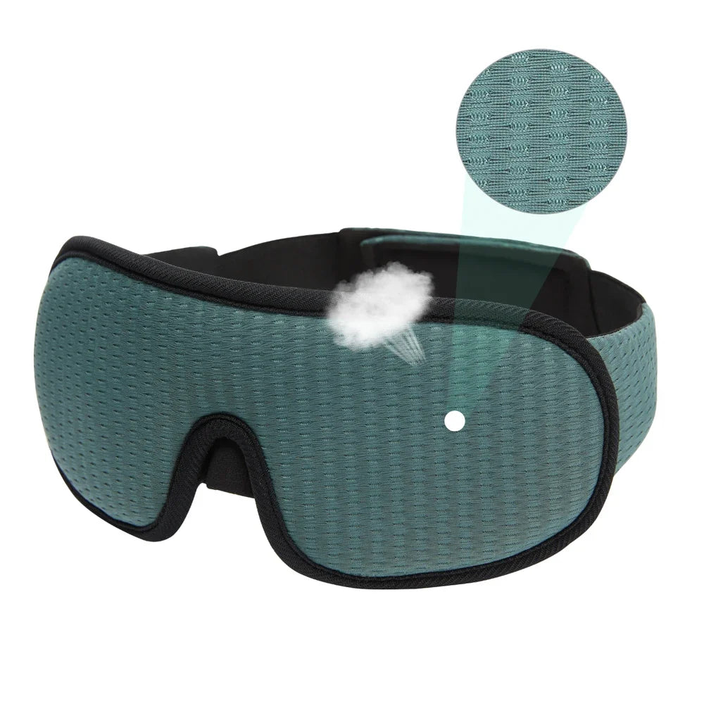 3D Sleep Eye Mask – Light Blocking, Soft and Breathable Eyeshade for Travel and Night Rest