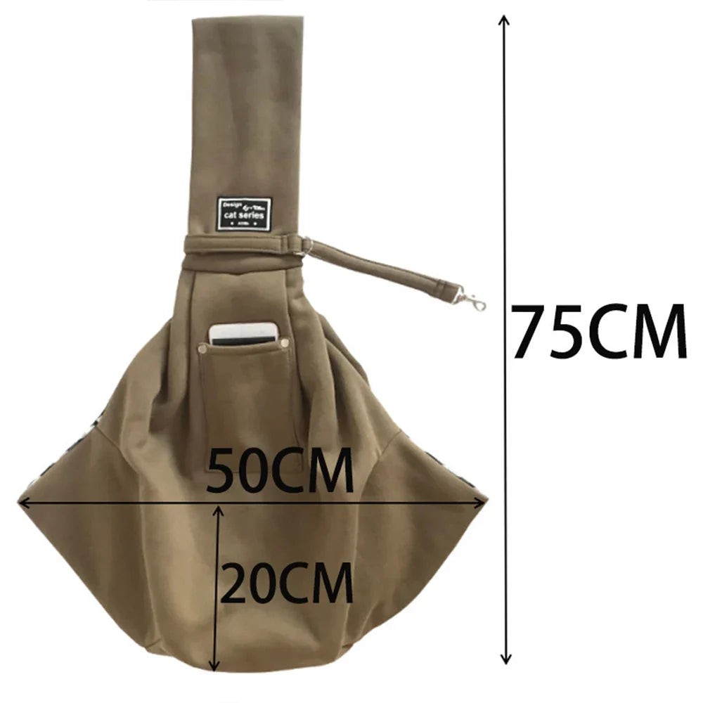 Comfortable Dog Bag Pet Crossbody Shoulder Bag Sling for Small Pets, Outdoor Travel, Portable Pet Supplies