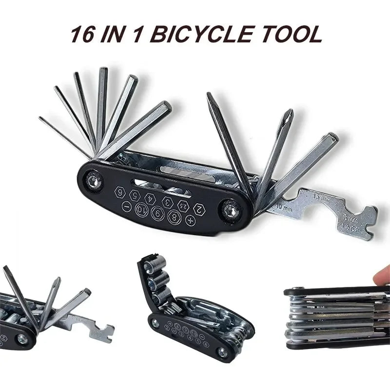 Home Tools Bicycle Repair Multi Tool Kit with Screwdriver, Tire Levers & Wrenches