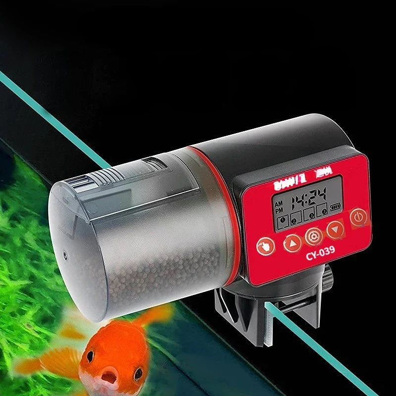 Automatic Fish Feeder 200g Reservoir Plastic Aquarium Feeder Fall 2025 Timed Hands Free Feeding
