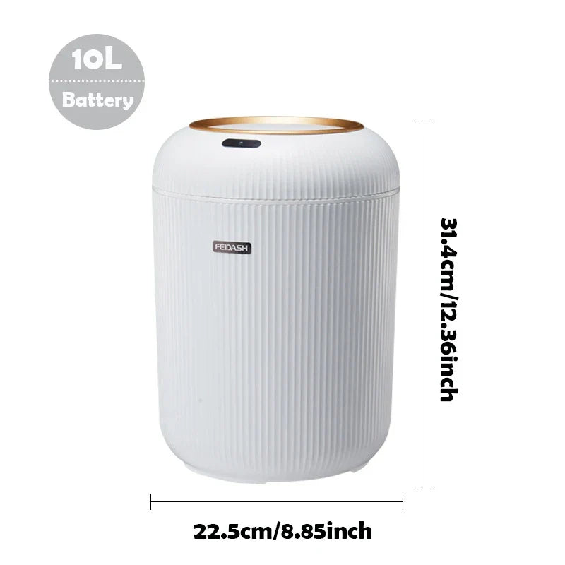 Automatic Trash Can Small Plastic Motion Sensor Bin - Smart Home Waste Container, Hands Free Hygiene 2025