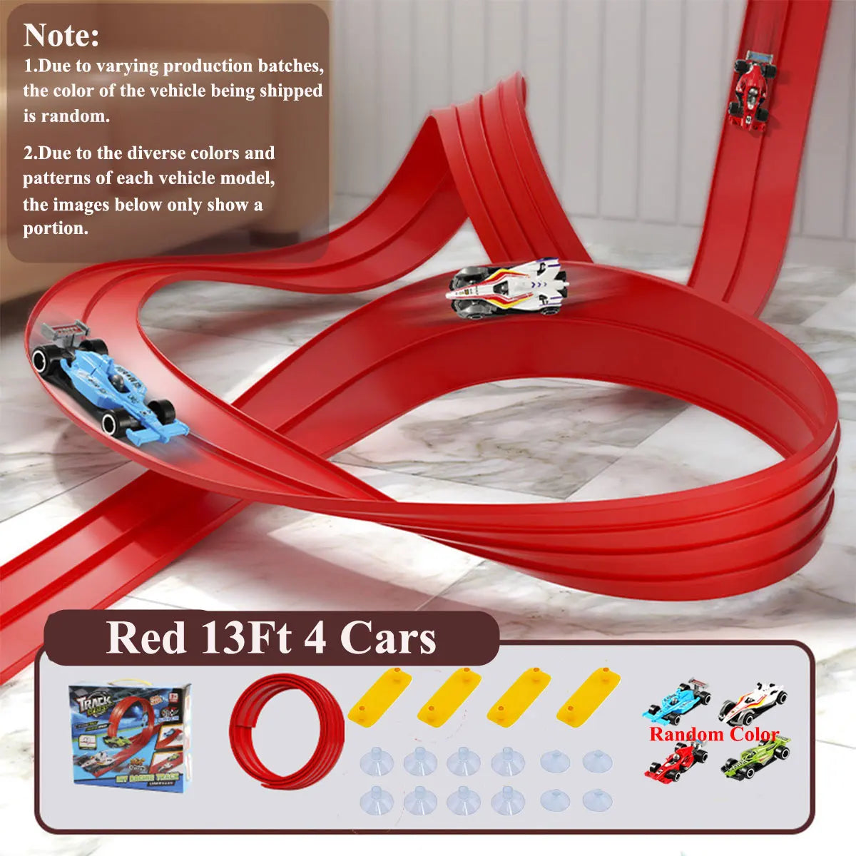 Flexible DIY Double Race Track Set Compatible 1/64 Cars – Kids Ramp Toy Back to School 2026