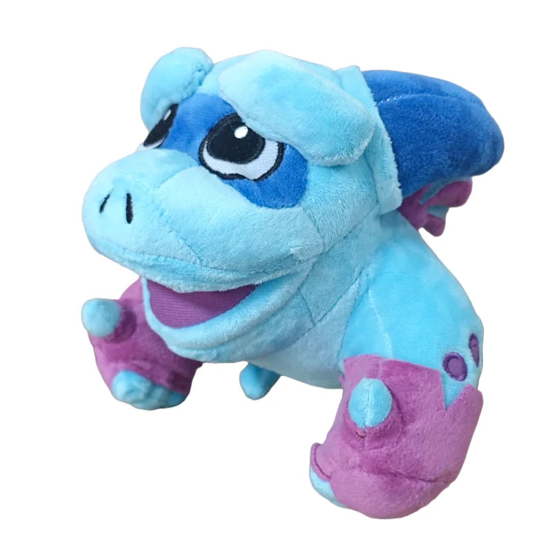 Plush Dragon Trio Stuffed Animals Set Rolling Log Toy