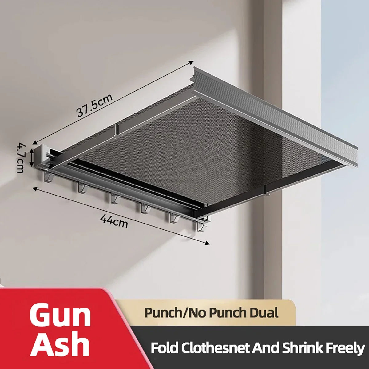 Foldable Clothes Rack Wall Mounted Drying Shelf Fall 2025 Balcony Bathroom Space Saving Corrosion Resistant