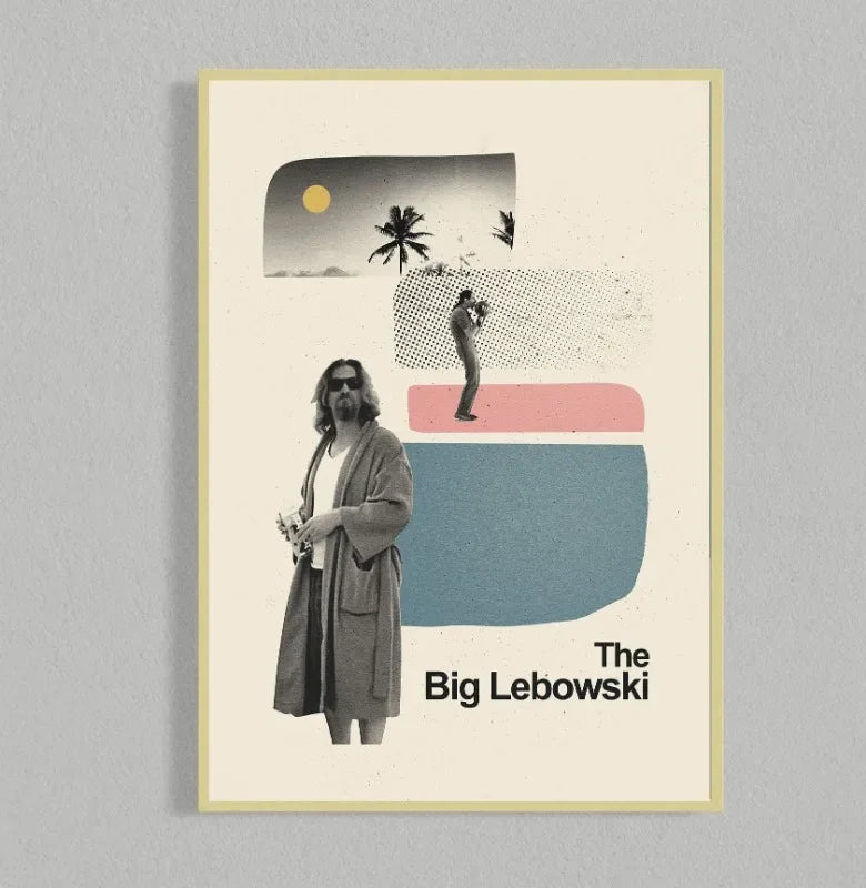 Retro Movie Poster Canvas Collage Mid Century Wall Art