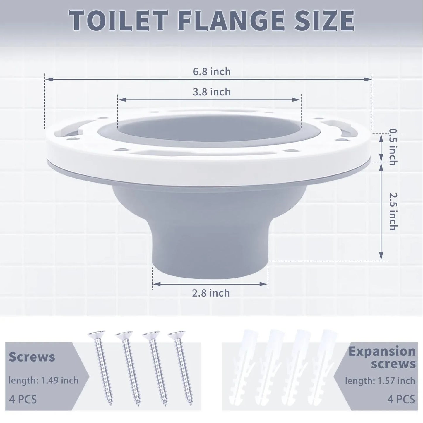 Toilet Flange Repair Kit Universal Fit - DIY Home Improvement 2026, Easy Leak Prevention