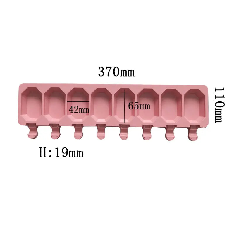 Variant image for Hexagon Silicone Baking Mold, 8 Cavity Non-Stick Treat Mould for Ice Cream, Chocolates, and Cake Pops-4
