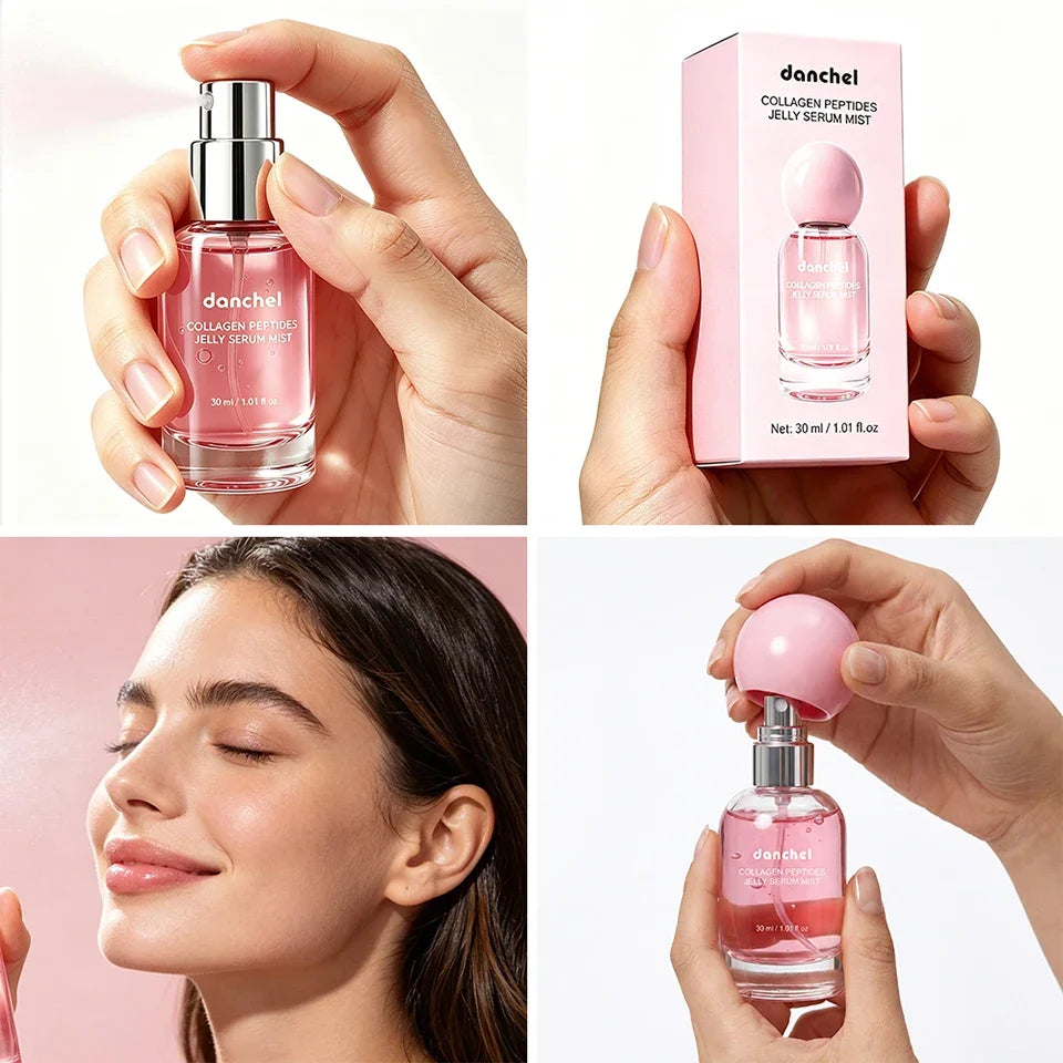 Collagen Peptides 2-in-1 Jelly Serum & Face Mist – Deep Hydration Moisturizing Skin Care Spray 2026