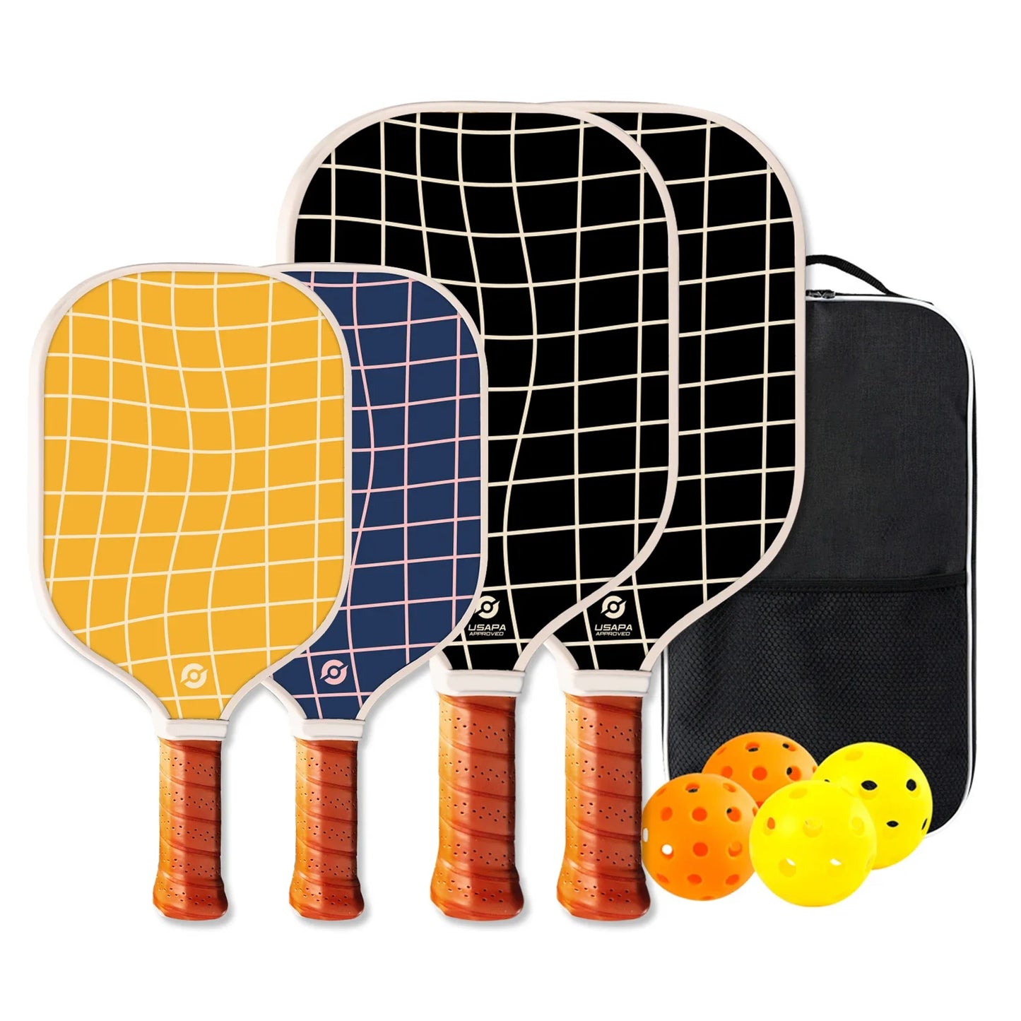 Variant image for Pickleball Paddle Set for Family, Durable Glass Fiber with 13mm PP Core, Lightweight Outdoor Pickleball Equipment-5