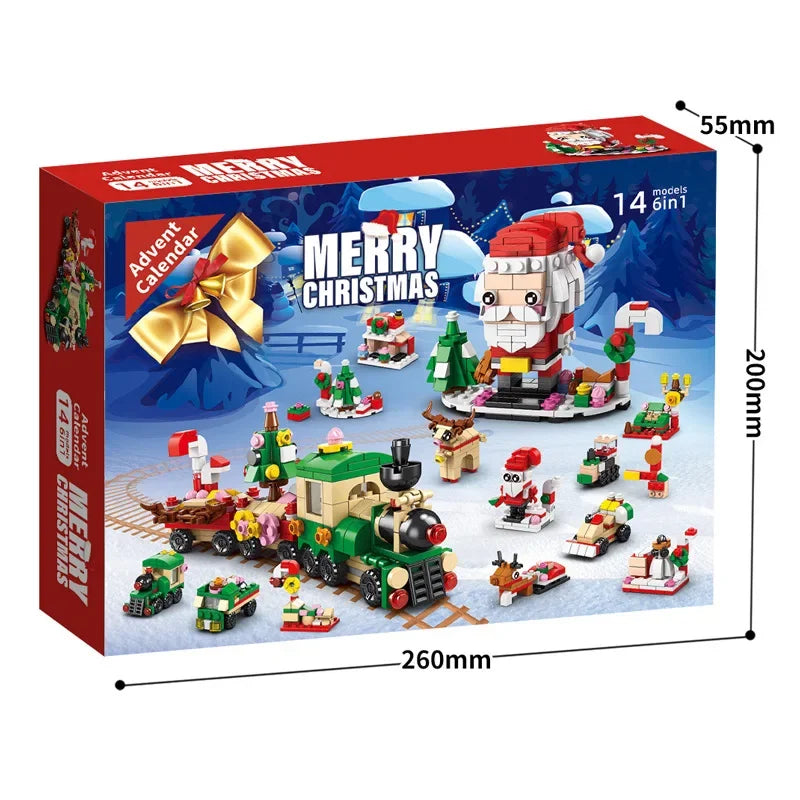 Christmas Building Blocks Advent Calendar DIY Kit Kids