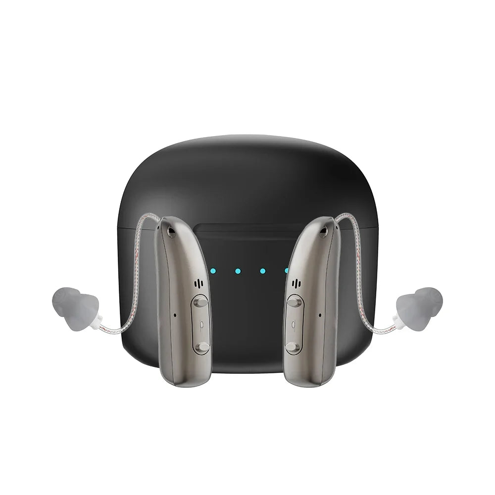Hearing Aid Rechargeable Digital BTE With Adjustable Volume Portable Senior Sound Amplifier