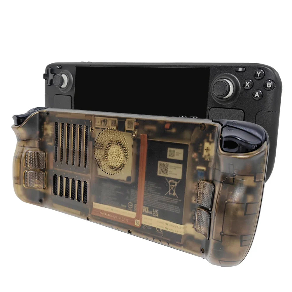 Steam Deck Clear Cooling Back Cover With Stand Bracket