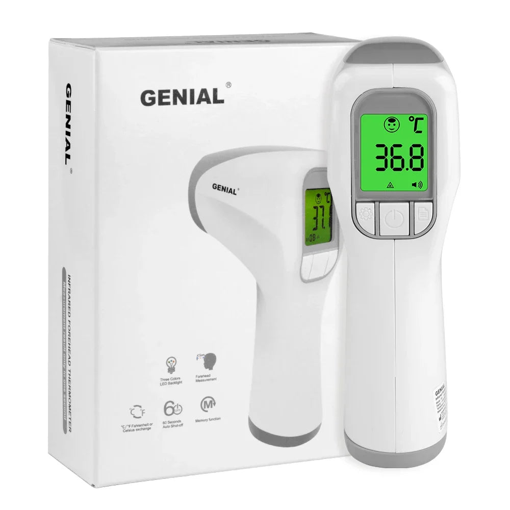 Infrared Forehead Thermometer 2-in-1 with Fever Alarm and LCD Display, Accurate Readings for Family, Back to School 2026