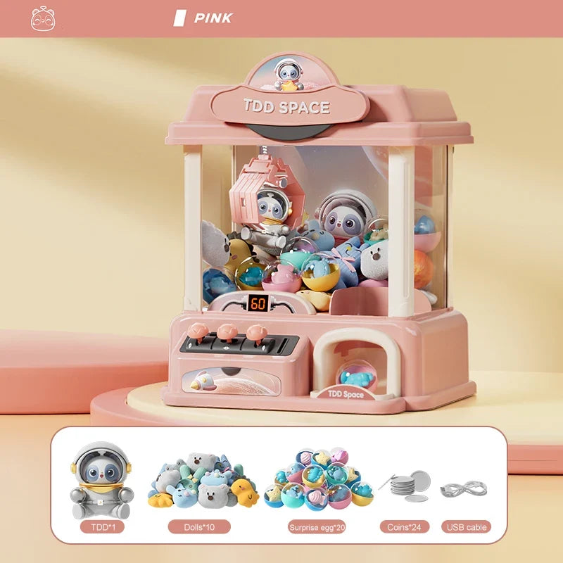 Mini Claw Machine Standard - Interactive Doll Catcher Game, Fun Christmas Gift for Kids