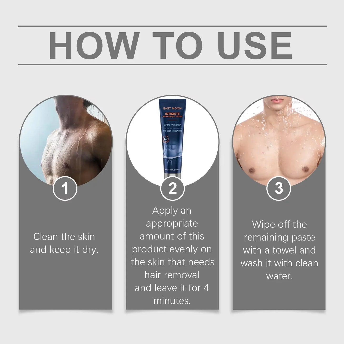 Hair Removal Cream 100g Intimate Areas Painless Non Irritating Beard Removal Grooming Trend 2026