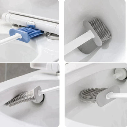 CasaFinesse™ Silicone Toilet Brush with Wall Mount