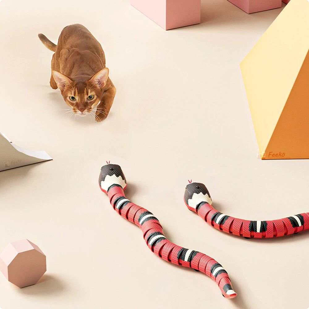 Cat Toy Interactive Snake - Smart Sensor Fun For Cats, TikTok Viral Pet Toy 2025 Gift Idea