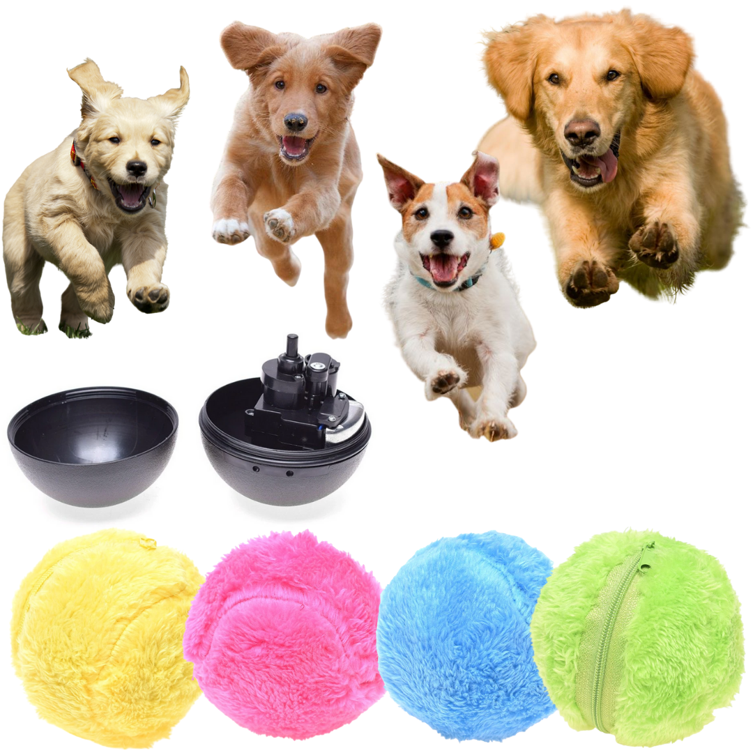 Dog Toy Interactive Rolling Ball for Dogs TikTok Viral Fall 2025 Gift Idea 4 Colors Included