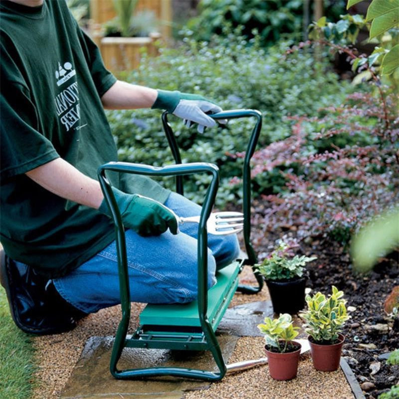Garden Kneeler Green Ergonomic Seat Pain Free Gardening Spring 2026 Trend Gift Idea