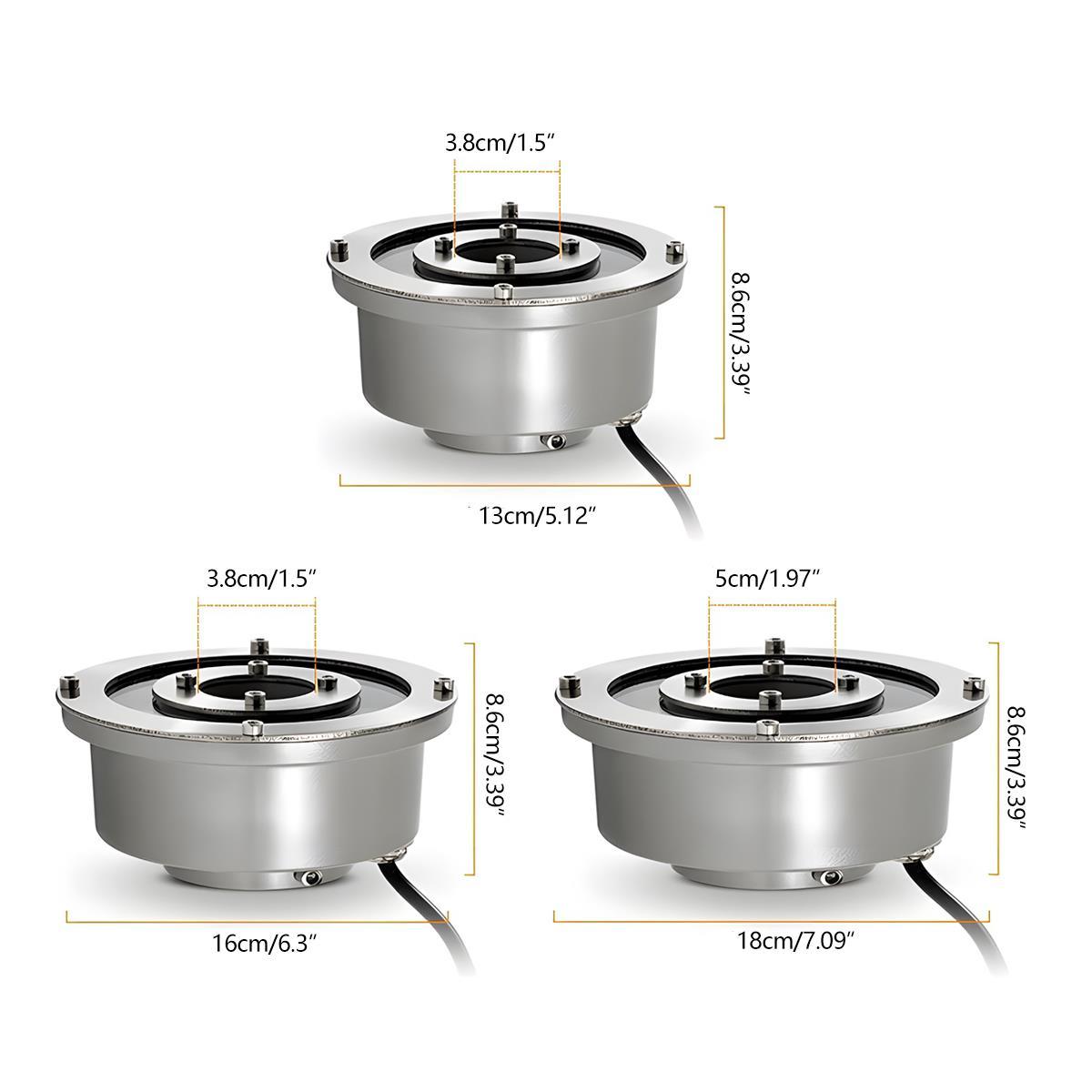 DC24V Outdoor Waterproof Recessed Underwater Ground LED Fountain Spot Lights Swimming Pool