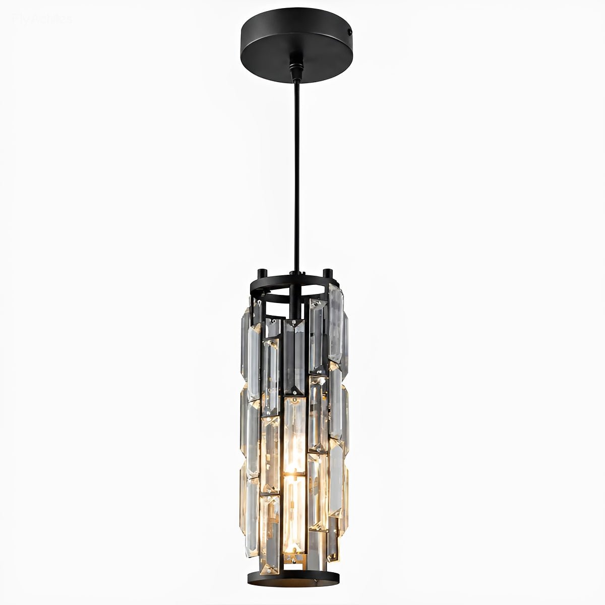 Dimmable Vintage Industrial Crystal Glass Pendant Light Ceiling Light