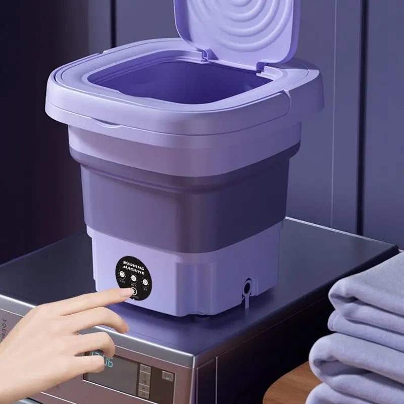 Portable Washing Machine Foldable Mini Clothes Washer for Dorms Back to School 2026 Space Saving