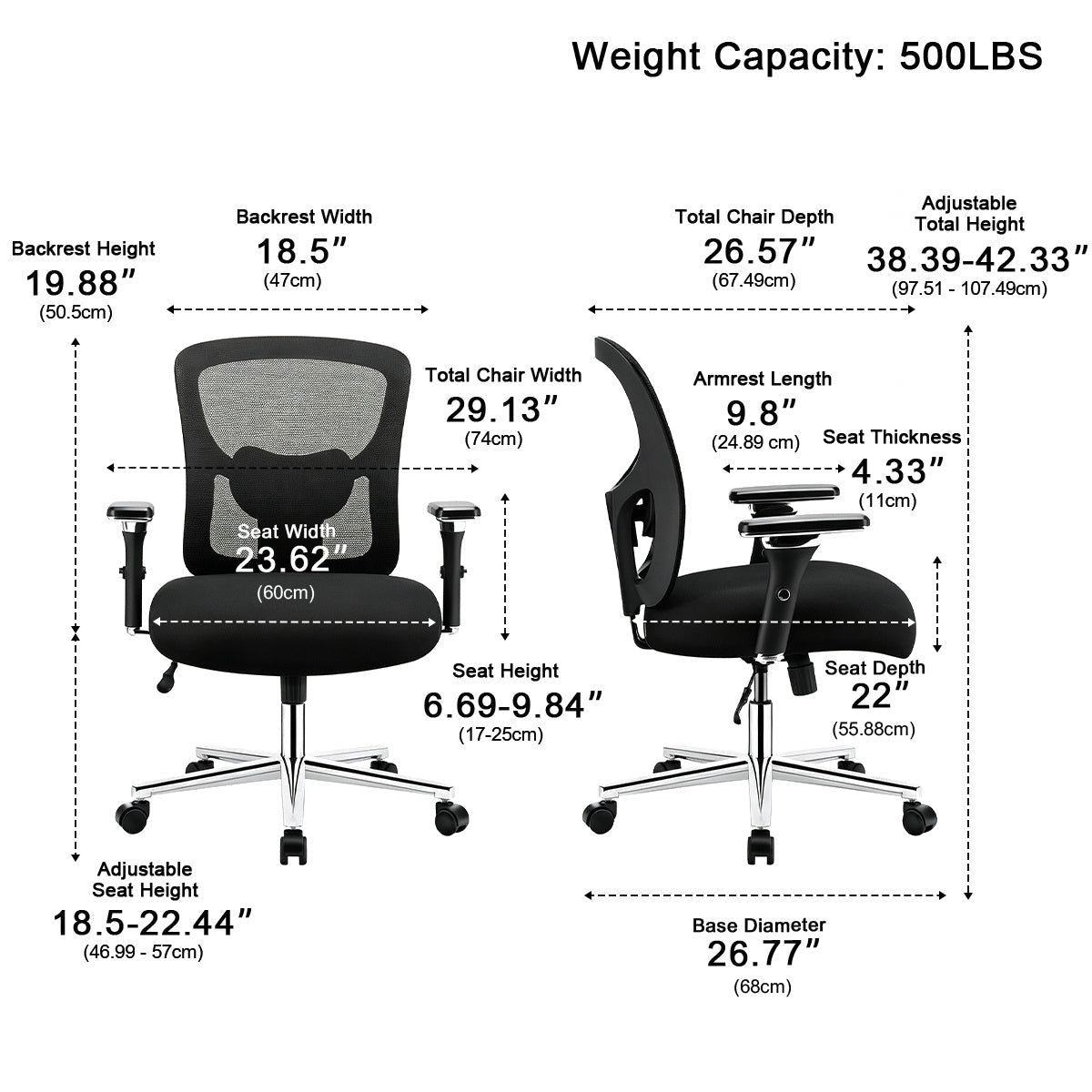 Modern Adjustable Mesh Ergonomic Office Chair