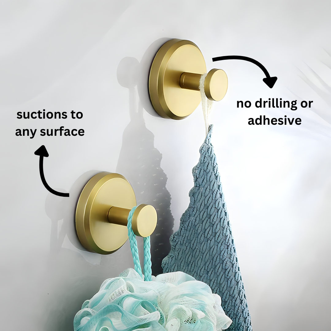 Suction Hooks No Drill Easy Mount Wall Hangers Holds 15 Lbs Ideal For Bathroom Kitchen Garage Fall 2026 Organization