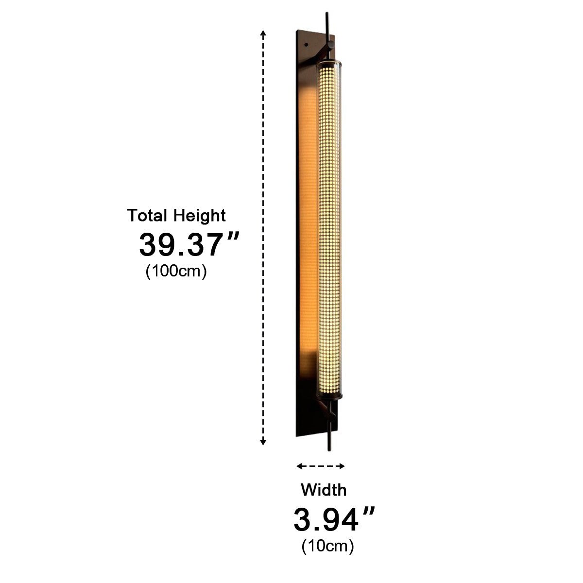 Industrial LED Wall Sconce – Stainless Steel Long Strip Wall Light