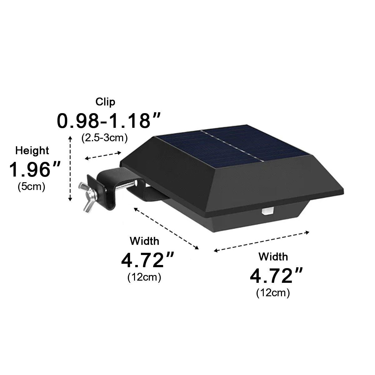 LED Square Waterproof Solar Outdoor Wall Lights