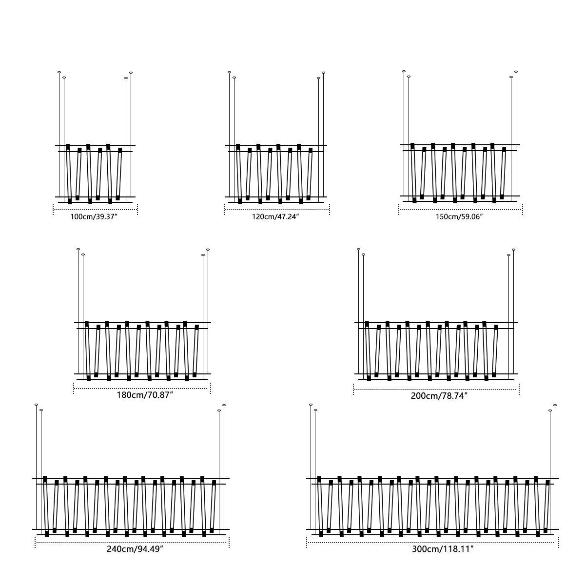 Modern Minimalist Fishbone Light Combination Bar Chandelier