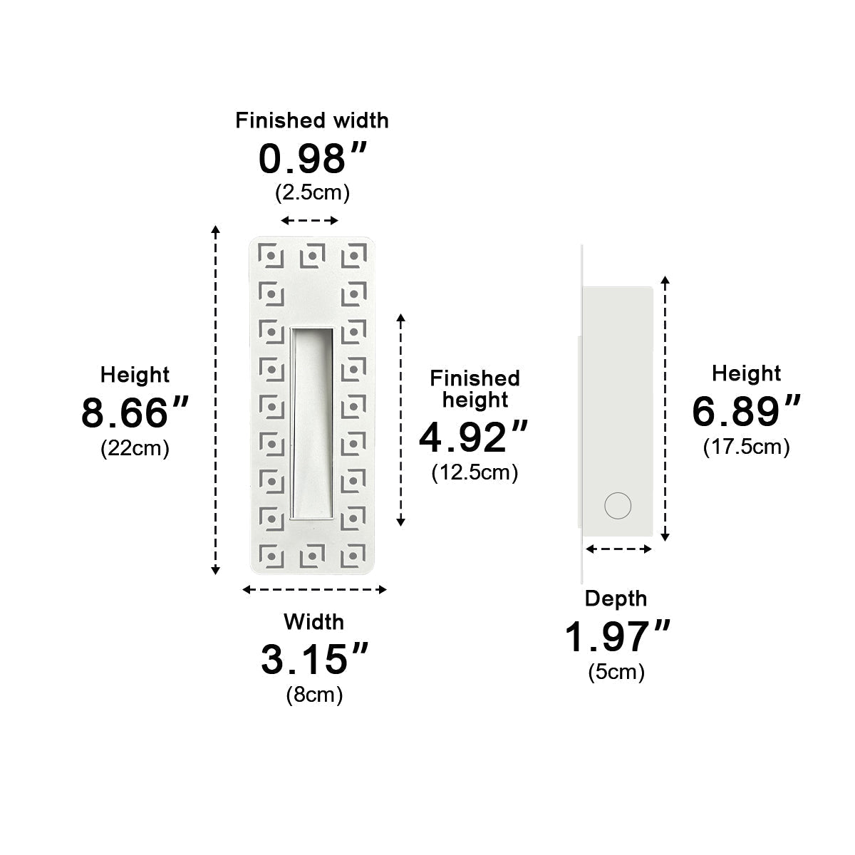 Modern Minimalist Indoor LED Recessed Stairway Light Foot Light