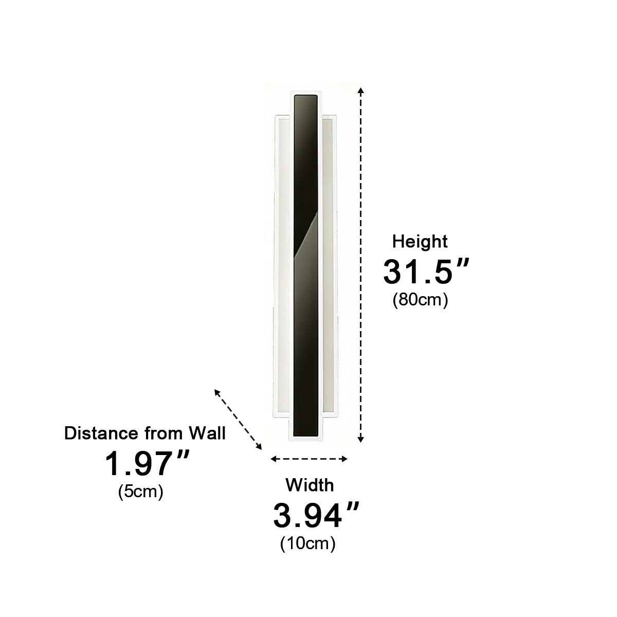 Modern Minimalist Long Strip LED Wall Sconces